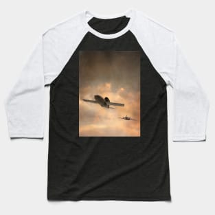 V1 flying bomb being chased by a Supermarine Spitfire Baseball T-Shirt